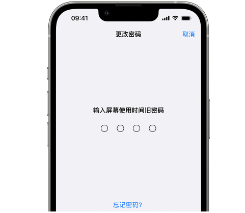 南城街道iPhone屏幕维修分享iPhone屏幕使用时间密码忘记了怎么办 