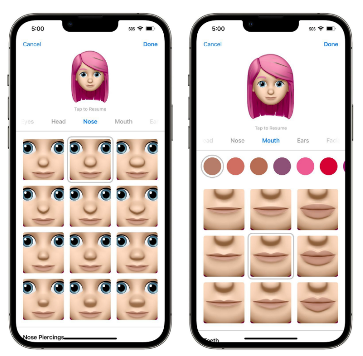 南城街道苹果手机维修分享​iOS 16中的拟我表情有了哪些变化和升级 