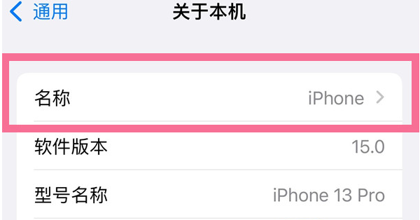 南城街道苹果13维修分享iPhone 13热点名字设置教程 
